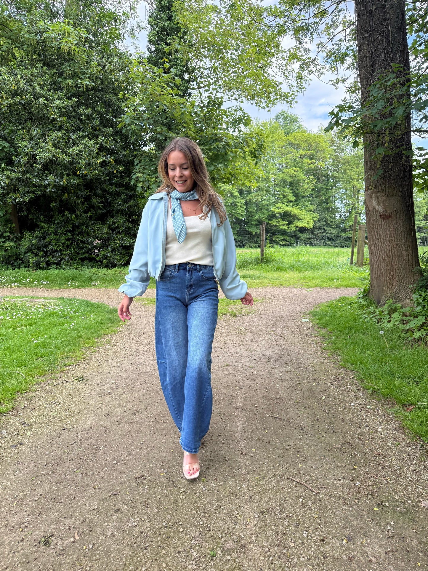 Blue balloon jeans
