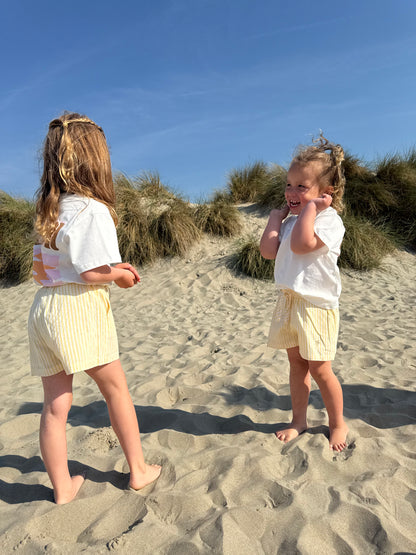 Sunny short geel kids