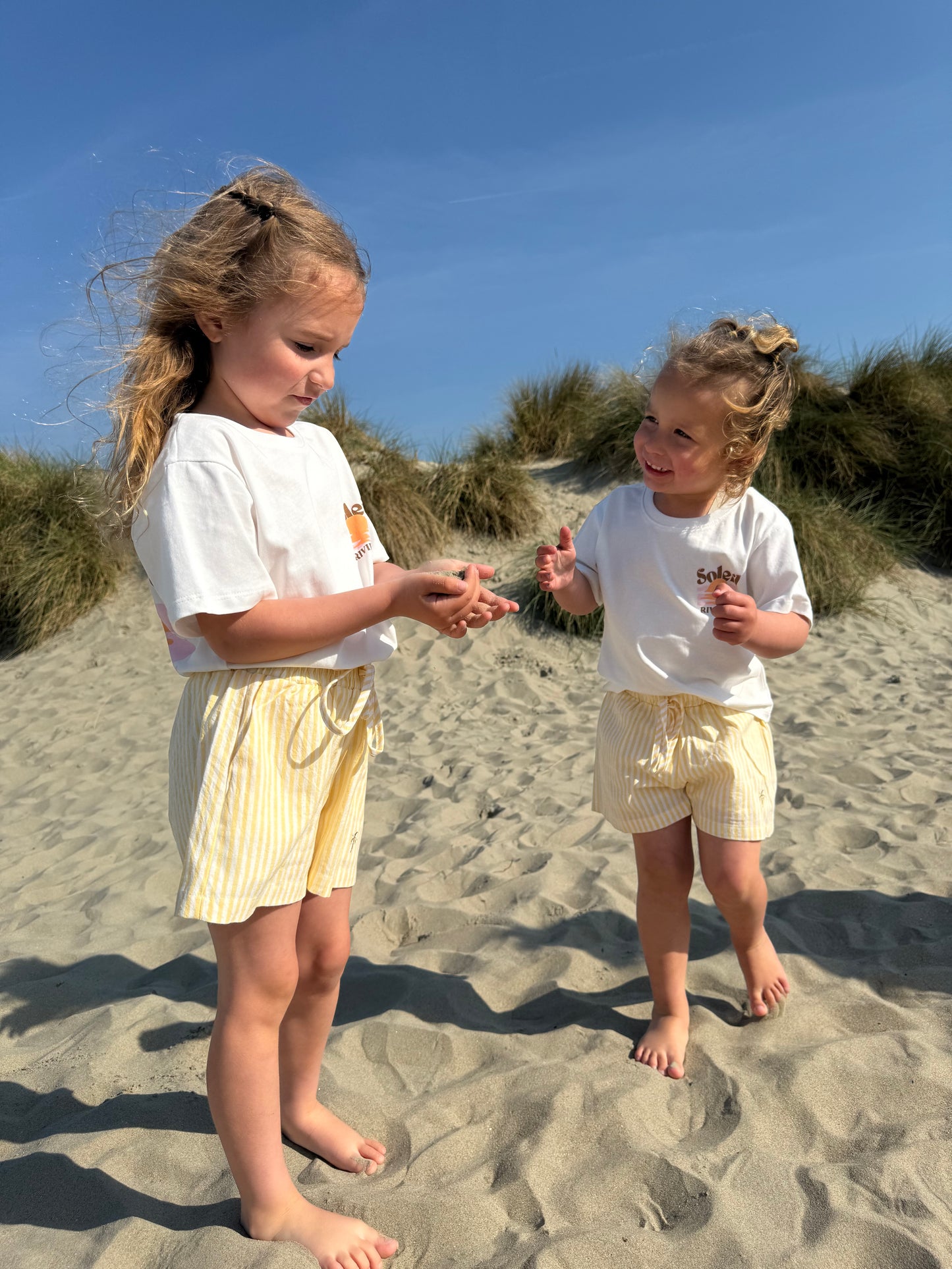 Sunny short geel kids