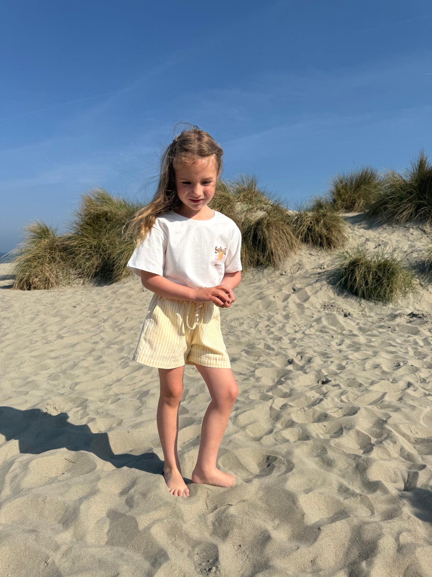 Sunny short geel kids