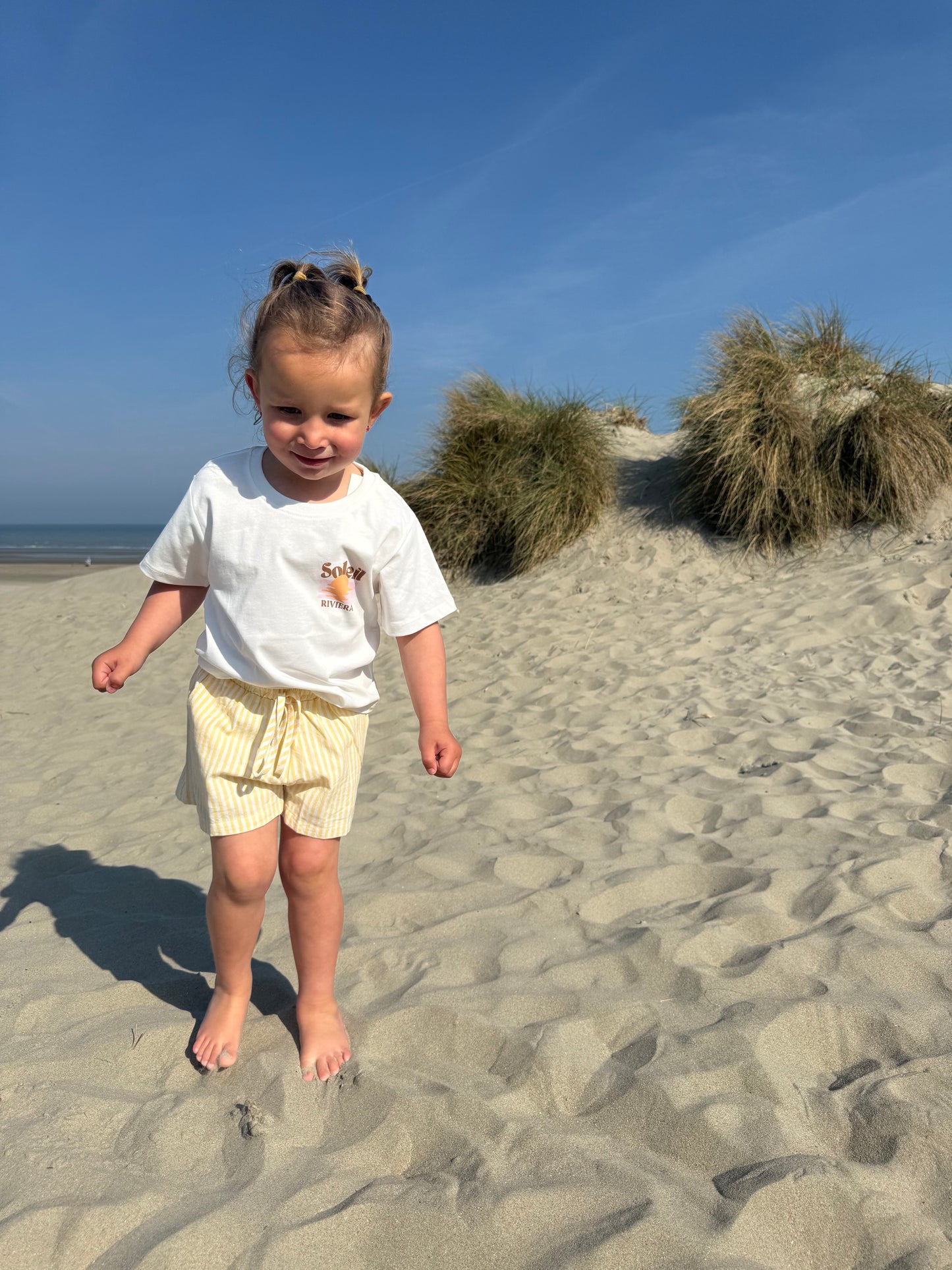 Sunny short geel kids