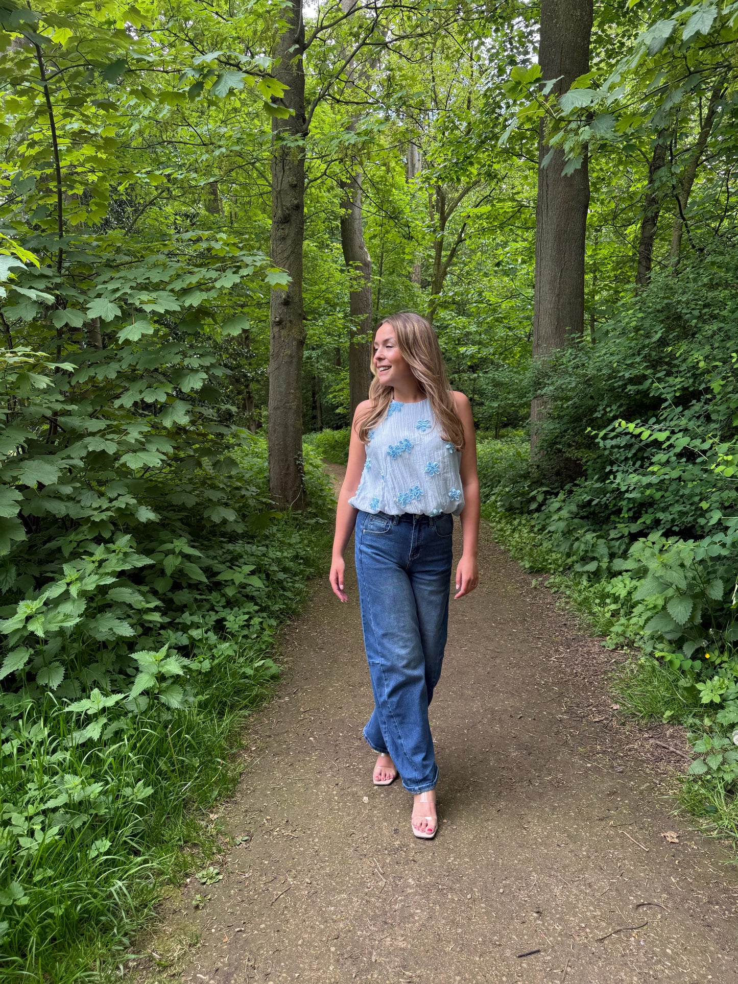 Blue balloon jeans
