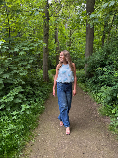Blue balloon jeans