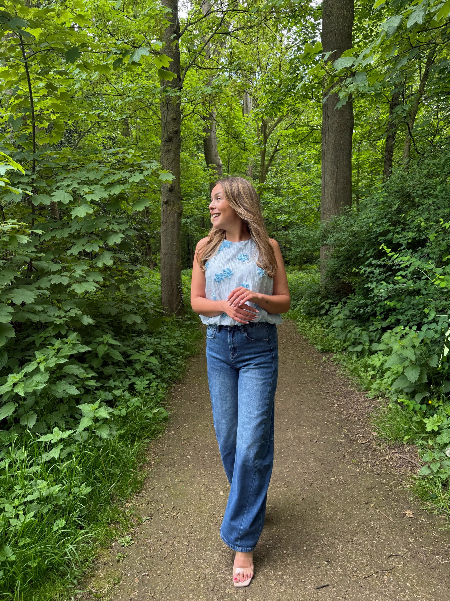 Blue balloon jeans