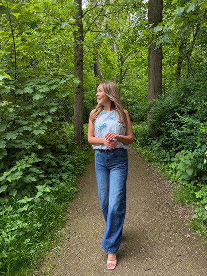 Blue balloon jeans