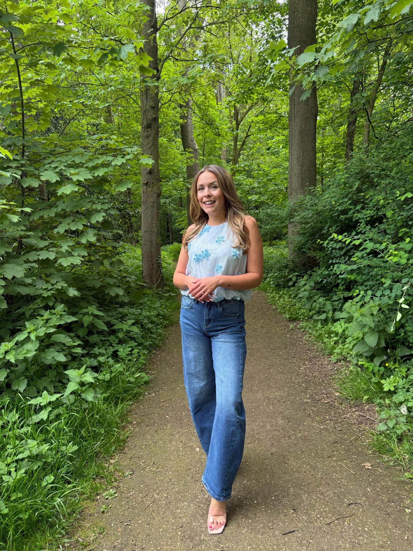 Blue balloon jeans