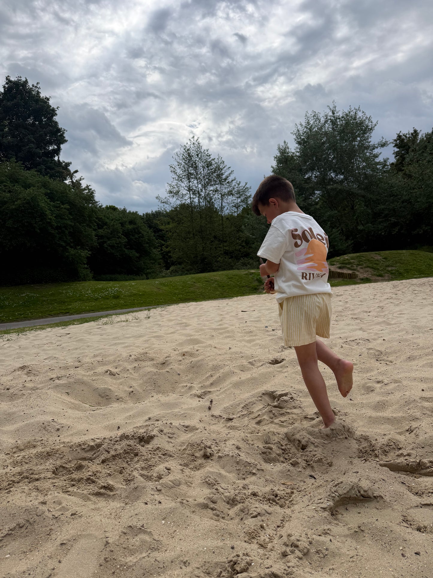 Sunny short geel kids